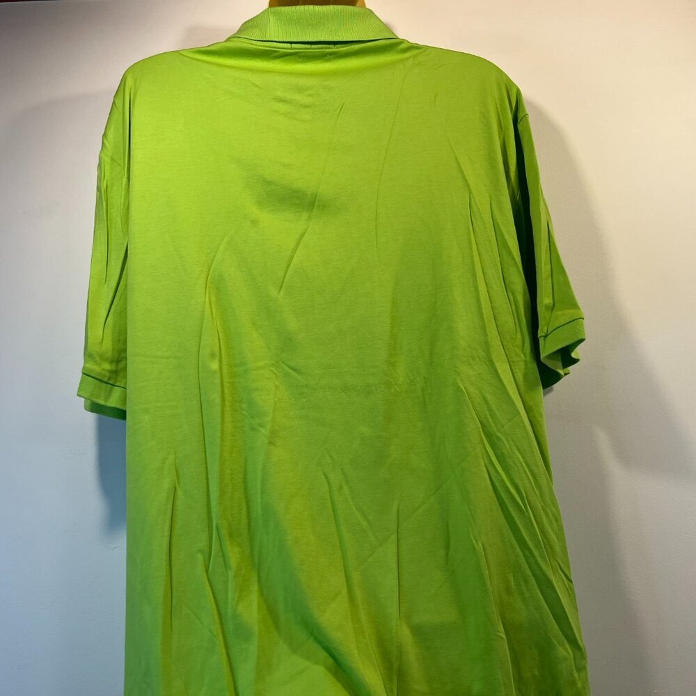 Polo Ralph Lauren Men's Lime Green Pima Soft Touch Polo Shirt - Men's 2XLT - Picture 4 of 5